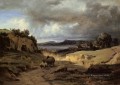 La Campaña Romana también conocida como La Cervara plein air Romanticismo Jean Baptiste Camille Corot